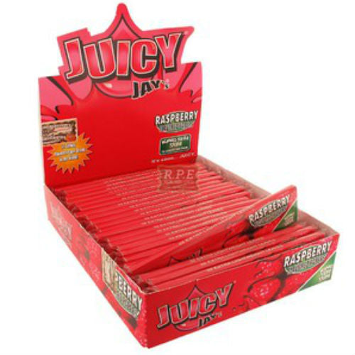 Juicy Jay Rolling Paper King Size Slim Raspberry x 24