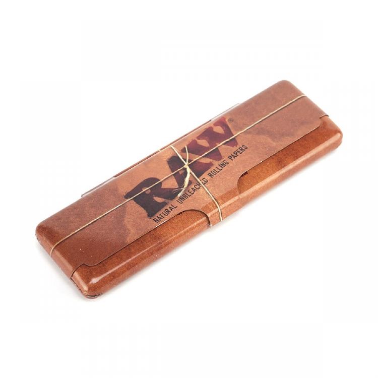 Raw Rolling Paper Tin Metal King Size x 1 piece