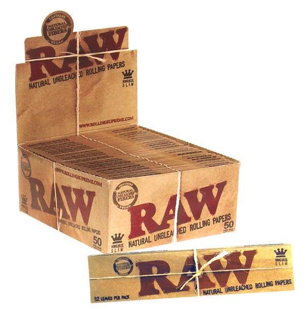 Raw Rolling Paper Classic King Size Slim x 50