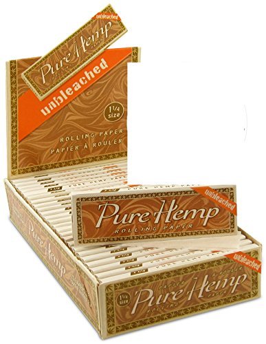 Smoking Rolling Paper 1 1-14 Pure Hemp Unbleached x 25