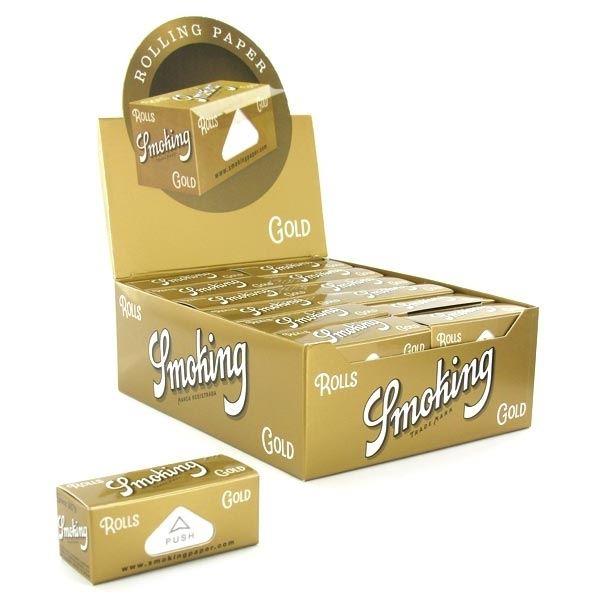 Smoking Rolling Paper Rolls Gold x 24