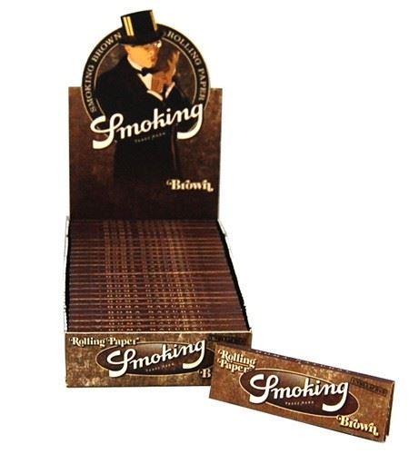 Smoking Rolling Paper 1 1-4 Brown  x 25
