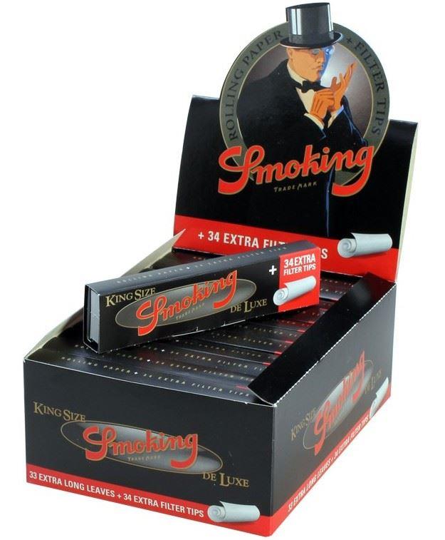 Smoking Rolling Paper King Size Deluxe With Filters x 24