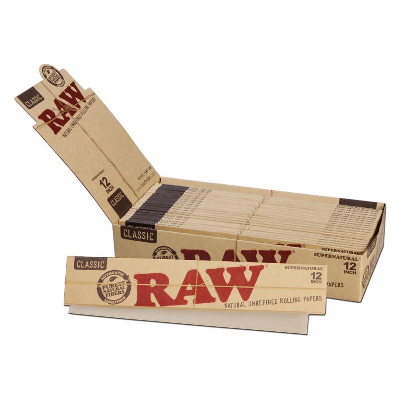 Raw Rolling Paper Natural Hemp Supernatural 12 Inch x 20
