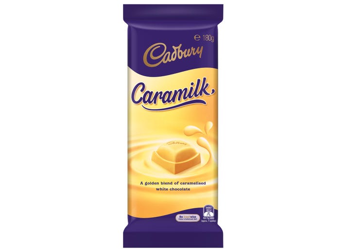 Cadbury Block 180g CARAMILK - Australian Import x 1