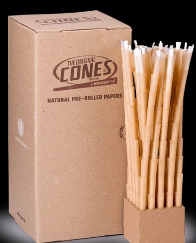 Original Cones Natural Pre -Rolled Small 1-1/4 Bulk Box of 900 - SIZE 26X48mm