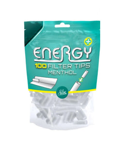 ENERGY SLIM MENTHOL FILTER TIPS BAGS 100'S