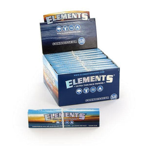Elements Rolling Paper King Size Slim + Tips Connoisseur x 24