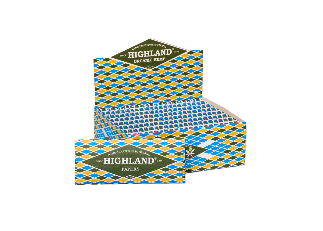 Highland Hemp XL Rolling Papers & Tips