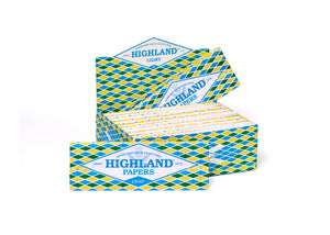 Highland Light XL Handmade Scottish  Rolling Papers & Tip x 24