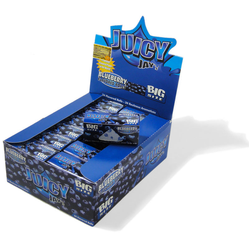 Juicy Jay Rolling Paper Rolls Blueberry x 24