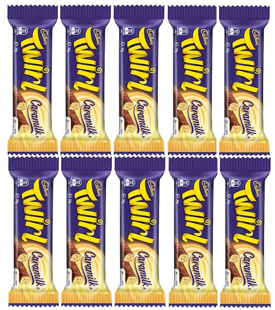 Cadbury Twirl Caramilk 39g - Australian Import x 10