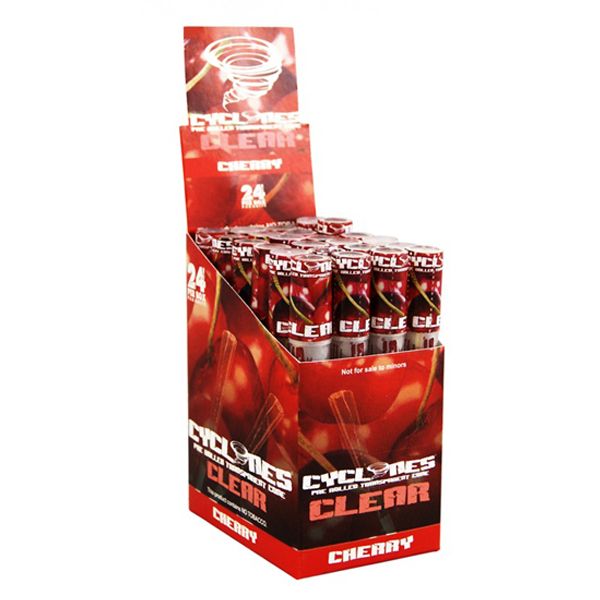 Cyclone Blunt Wraps Clear Cherry x 24