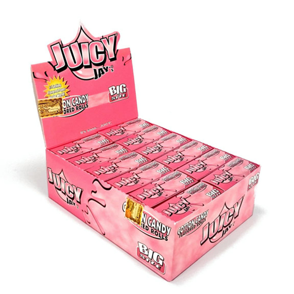 Juicy Jay Rolling Paper Rolls Cotton Candy  x 24