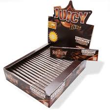 Juicy Jay Rolling Paper King Size Slim  Double Dutch Chocolate x 24