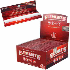 Elements Rolling Paper king Size Slim Red x 50