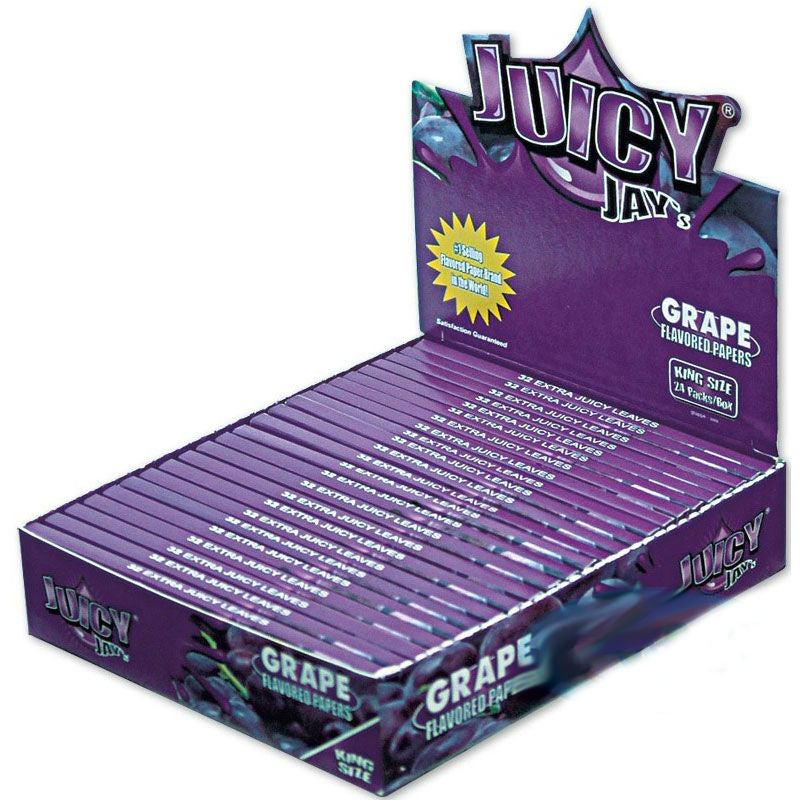 Juicy Jay Rolling Paper King Size Slim Grape x 24