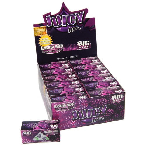 Juicy Jay Rolling Paper Rolls Blackberry Brandy x 24
