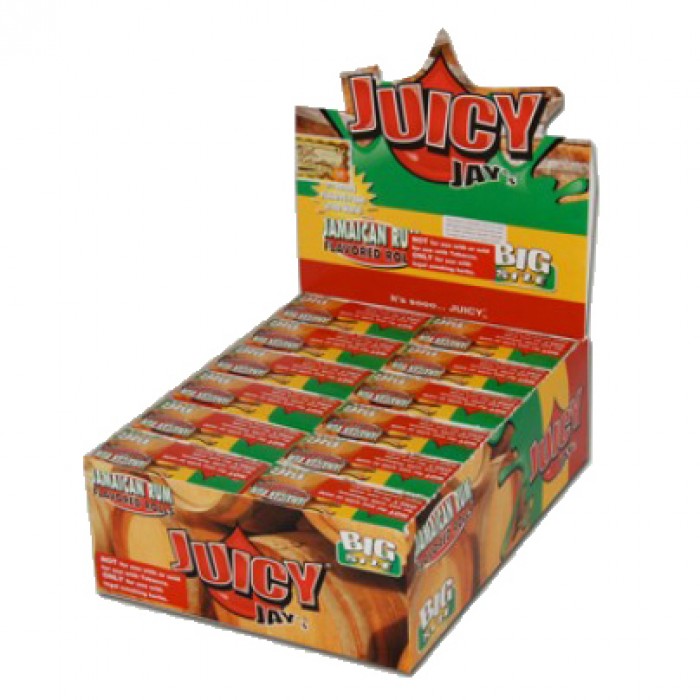 Juicy Jay Rolling Paper Rolls Jamaican Rum x 24