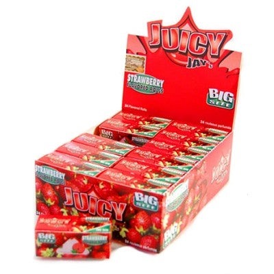 Juicy Jay Rolling Paper Rolls Strawberry x 24