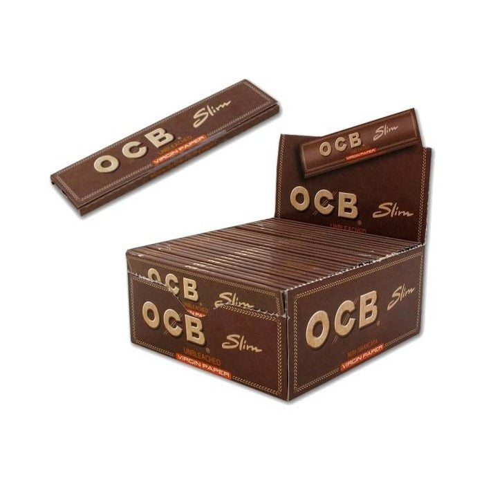 OCB Rolling Paper King Size Slim Virgin  x 50