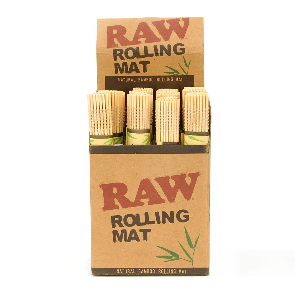 Raw Rolling Mat Natural Bamboo Full Box Of 24 Mats