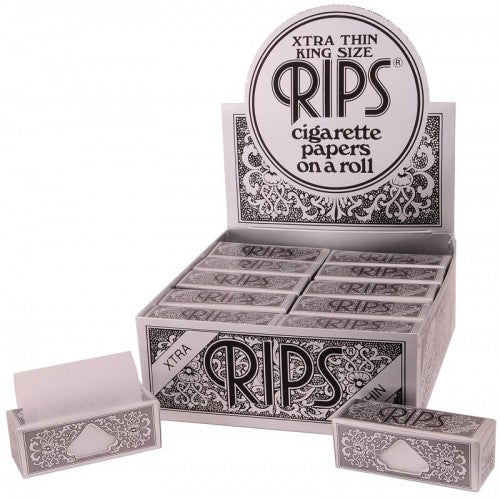 Rips Rolling Paper Black Xtra Thin King Size x 24