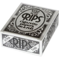 Rips Rolling Paper Black Xtra Thin Slim x 24