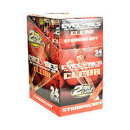 Cyclone Blunt Wraps Clear Strawberry x 24