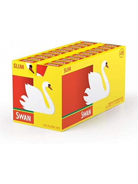 Swan Pop a Tip Slim Filter 102 Tips Red X 20