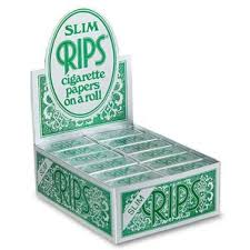 Rips Rolling Paper Green Slim x 24