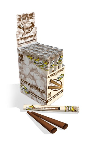 Cyclone Blunt Wraps Clear White Chocolate x 24