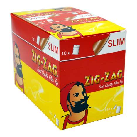Zig Zag Filter Tips Slim 150's x 10