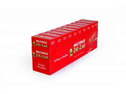 Zig Zag Rolling Paper Standard Multipack Red 8's x 80